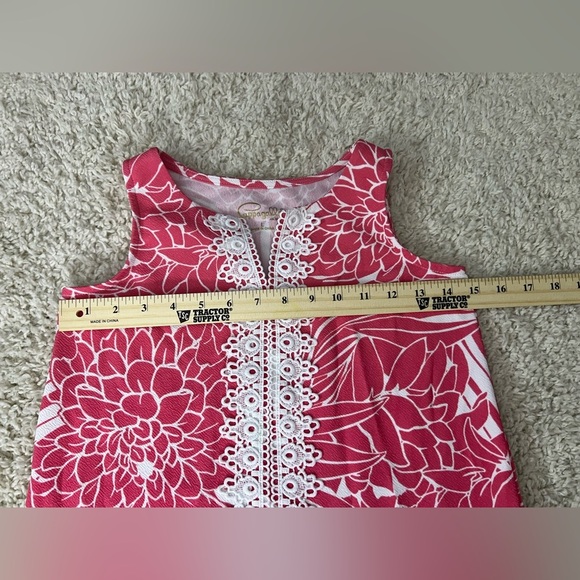 Girls Size Large Pappagallo Pink Floral Sleeveless Dress by - Picture 4 of 5